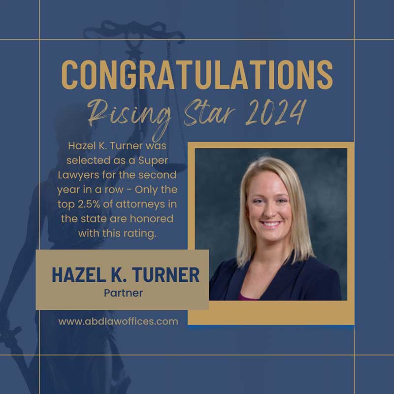 Hazel K. Turner was selected as a Super Lawyers