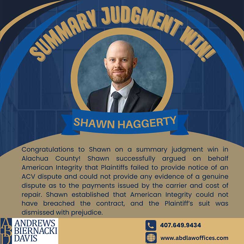 Summary Judgment - Alachua County